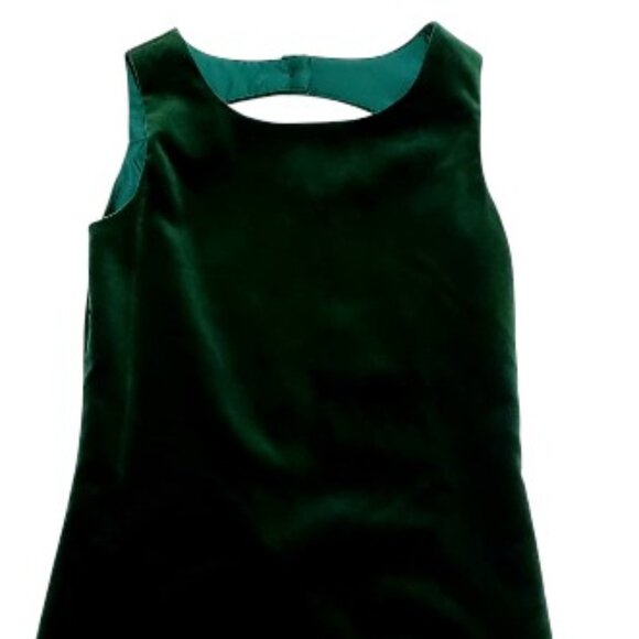 Florence Eiseman Emerald Green Velvet Dress Size 14 - Picture 2 of 5